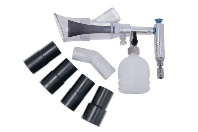 Laser Tools 9202 Compact Swirl Cleaning Gun with Vacuum Extraction