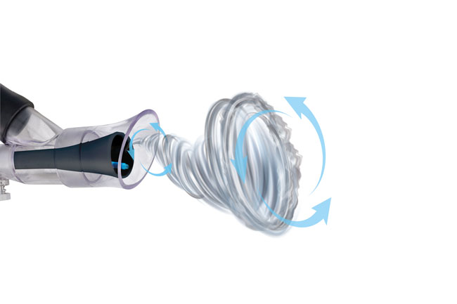 Laser Tools 9202 Compact Swirl Cleaning Gun with Vacuum Extraction
