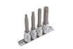 2379 Long Star Socket Bit Set 1/2"D 4pc