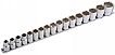 3502 Socket Set 1/2"D 17pc